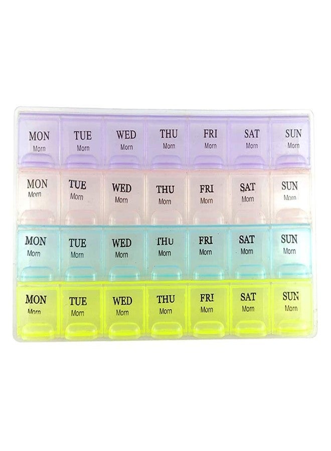 DIY Crafts DIY DIYC-10488 Crafts 28 Days 4 Weeks for 7 Days Pill Medicine Box Organizer for Vitamins Tablets Health & Care Dno# 19 (Pack of 1 Pc - Image 5